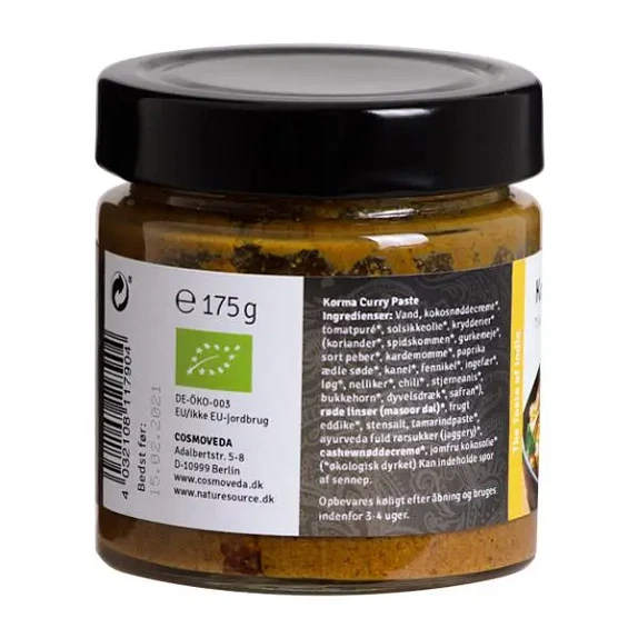 Curry Paste Korma Cosmoveda 160 g økologisk